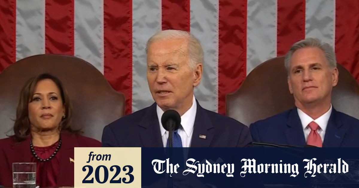 Video Joe Biden stares down hecklers in State of the Union address